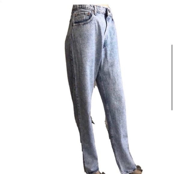 Vintage LEVI’S 550 raw hem on waist high waist jeans blue - Picture 5 of 16